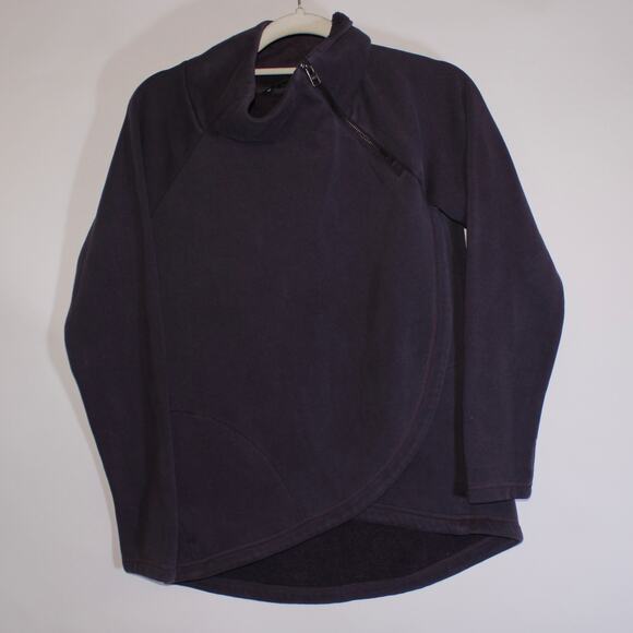 Athleta Purple Karma Asymmetrical Pullover Top Size S - Picture 1 of 6
